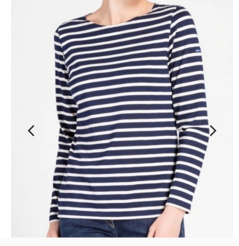 Saint James Striped cotton Sweater NWT